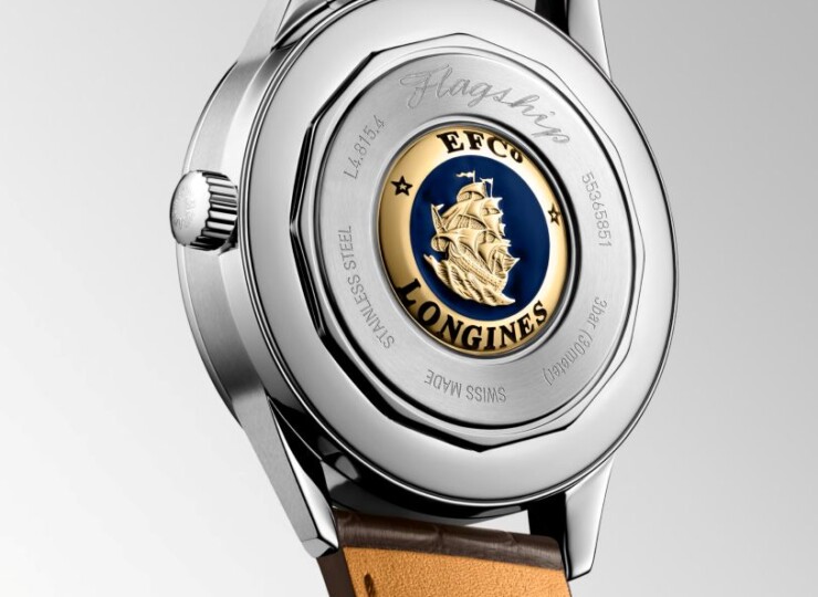 LONGINES フラッグシップ ヘリテージ ムーンフェイズ 38.5mm オパリン アイボリー文字盤 L4.815.4.78.2