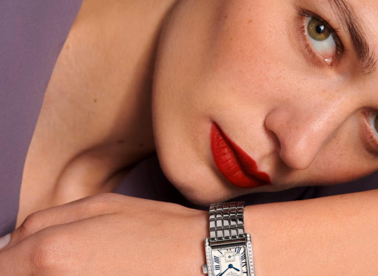 LONGINES ミニ ドルチェヴィータ 21.5×29mm シルバー「フランケ」文字盤 ステンレススティール ダイヤモンド ブレスレット L5.200.0.71.6