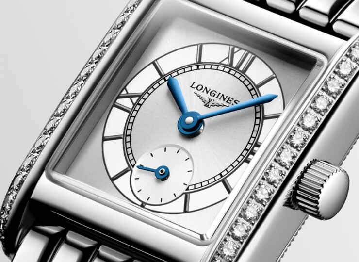 LONGINES ミニ ドルチェヴィータ 21.5×29mm シルバー「サンレイ」文字盤 L5.200.0.75.6
