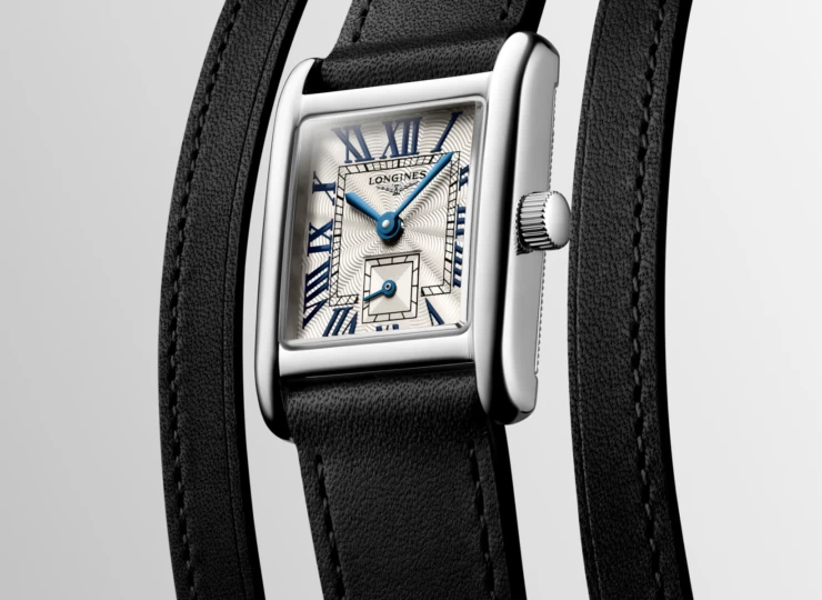 LONGINES ミニ ドルチェヴィータ 21.5×29mm シルバー「フランケ」文字盤 ステンレススティール レザーストラップ L5.200.4.71.0