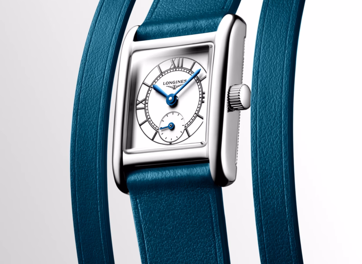 LONGINES ミニ ドルチェヴィータ 21.5×29mm シルバー文字盤 ステンレススティール レザーストラップ L5.200.4.75.9