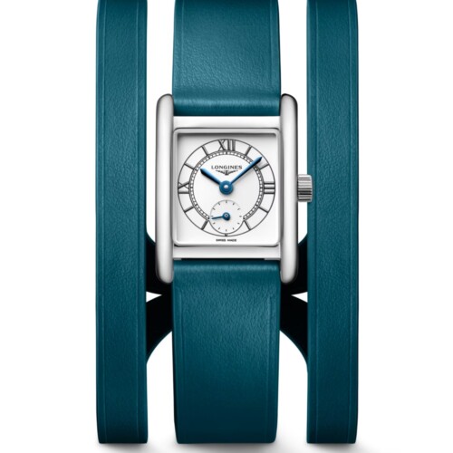 LONGINES ミニ ドルチェヴィータ 21.5×29mm シルバー文字盤 ステンレススティール レザーストラップ L5.200.4.75.9