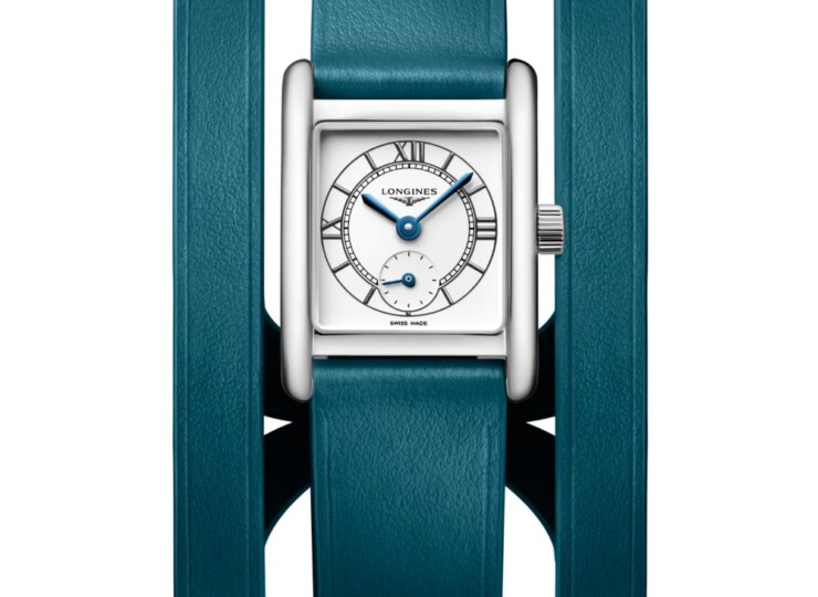 LONGINES ミニ ドルチェヴィータ 21.5×29mm シルバー文字盤 ステンレススティール レザーストラップ L5.200.4.75.9