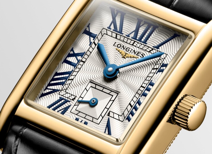 LONGINES ミニ ドルチェヴィータ 21.5×29mm シルバー「フランケ」文字盤 18Kイエローゴールド L5.200.6.71.0