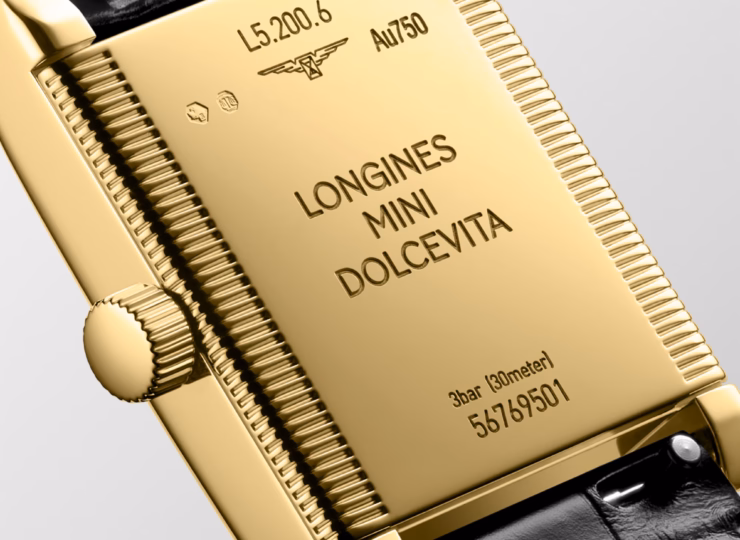 LONGINES ミニ ドルチェヴィータ 21.5×29mm シルバー「フランケ」文字盤 18Kイエローゴールド L5.200.6.71.0