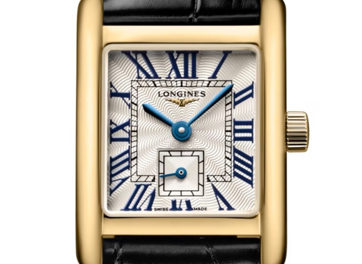 LONGINES ミニ ドルチェヴィータ 21.5×29mm シルバー「フランケ」文字盤 18Kイエローゴールド L5.200.6.71.0