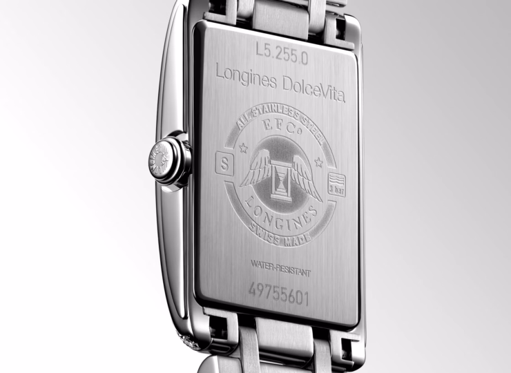 LONGINES ドルチェヴィータ 20.8×32mm シルバー「フランケ」文字盤 ステンレススティール ダイヤモンド L5.255.0.71.6