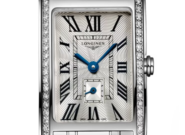 LONGINES ドルチェヴィータ 20.8×32mm シルバー「フランケ」文字盤 ステンレススティール ダイヤモンド L5.255.0.71.6