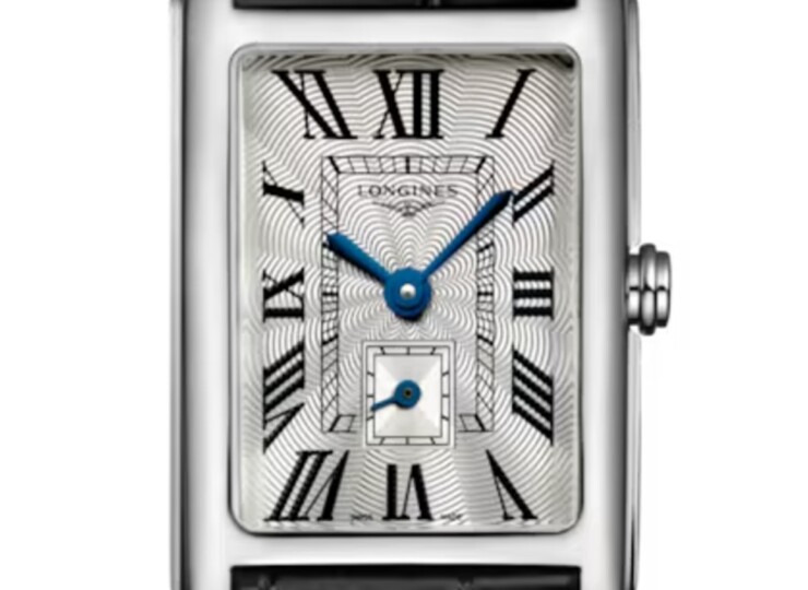 LONGINES ドルチェヴィータ 20.8×32mm シルバー「フランケ」文字盤 ステンレススティール ブラック・アリゲーターストラップ L5.255.4.71.0