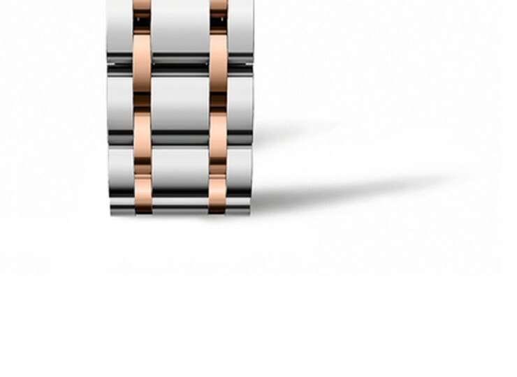 LONGINES ドルチェヴィータ 20.8×32mm シルバー「フランケ」文字盤 ステンレススティール&18Kピンクゴールドクラウン L5.255.5.71.7