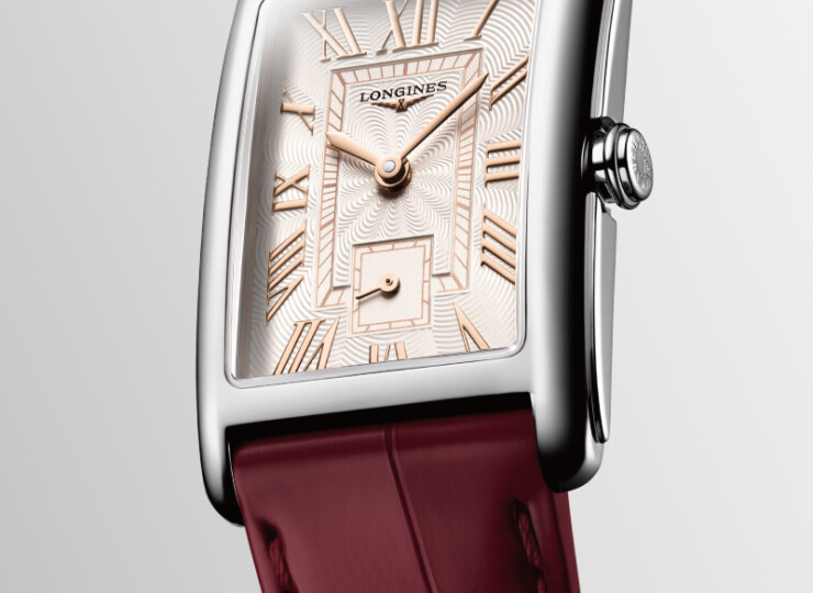 LONGINES ドルチェヴィータ 23.3×37mm アイボリー ローズ「フランケ」文字盤 L5.512.4.28.2