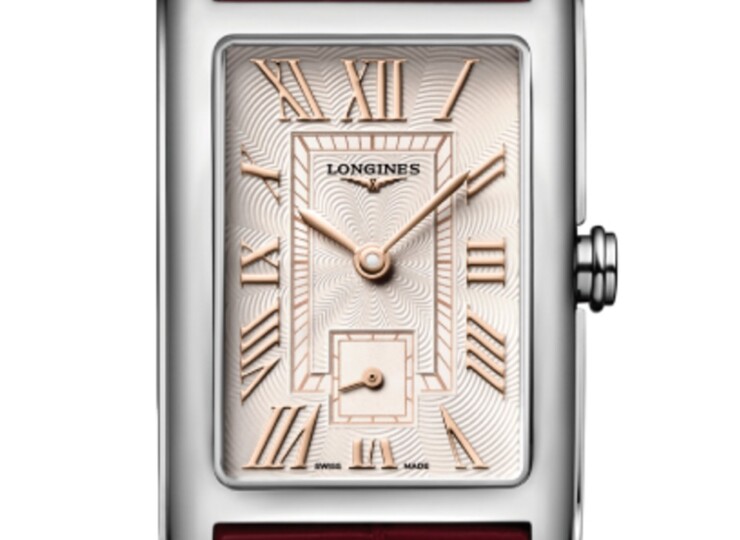 LONGINES ドルチェヴィータ 23.3×37mm アイボリー ローズ「フランケ」文字盤 L5.512.4.28.2