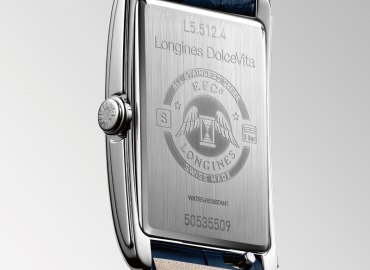 LONGINES ドルチェヴィータ 23.3×37mm シルバー「フランケ」文字盤 ステンレススティール アリゲーターストラップ L5.512.4.70.2