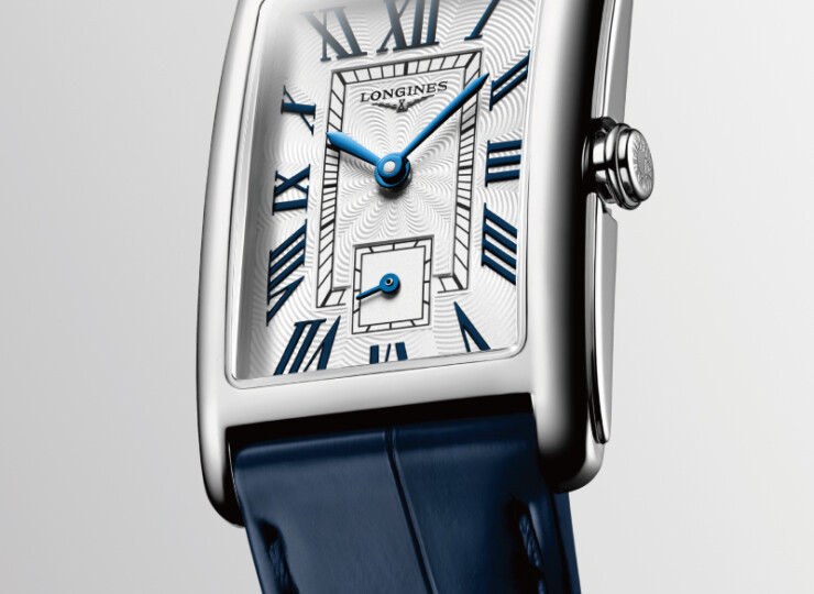 LONGINES ドルチェヴィータ 23.3×37mm シルバー「フランケ」文字盤 ステンレススティール アリゲーターストラップ L5.512.4.70.2