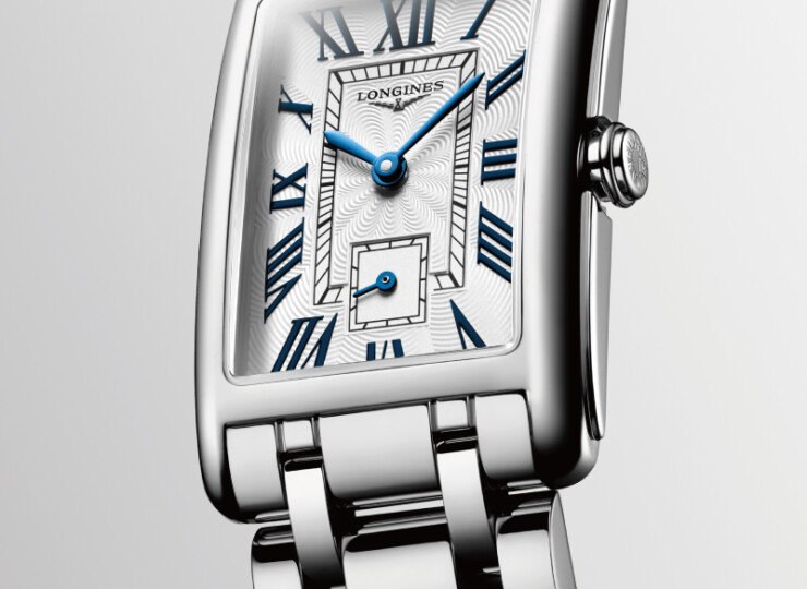 LONGINES ドルチェヴィータ 23.3×37mm シルバー「フランケ」文字盤 ステンレススティール ブレスレット アプライド ローマ数字 L5.512.4.70.6
