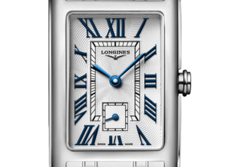 LONGINES ドルチェヴィータ 23.3×37mm シルバー「フランケ」文字盤 ステンレススティール ブレスレット アプライド ローマ数字 L5.512.4.70.6