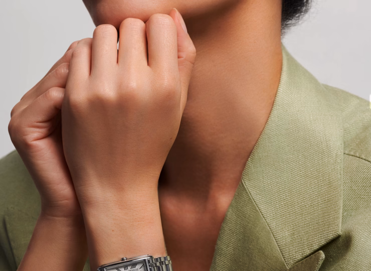 LONGINES ドルチェヴィータ 23.3×37mm シルバー「フランケ」文字盤 ステンレススティール ブレスレット ペイント ローマ数字 L5.512.4.71.6