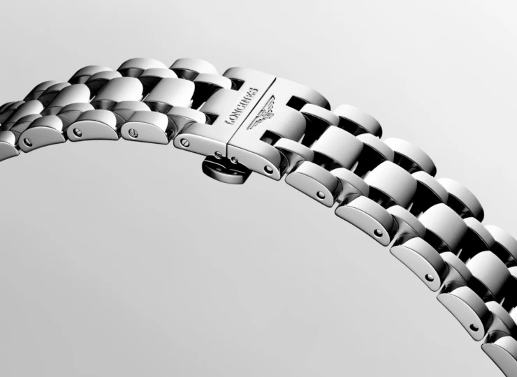 LONGINES ドルチェヴィータ 23.3×37mm シルバー「フランケ」文字盤 ステンレススティール ブレスレット ペイント ローマ数字 L5.512.4.71.6