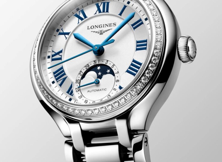 LONGINES プリマルナ 34mm シルバー文字盤 ステンレススティール ダイヤモンド L8.126.0.71.6