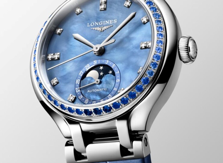 LONGINES プリマルナ 34mm ブルー マザーオブパール文字盤 L8.126.0.97.2