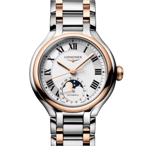 プリマルナ 34mm シルバー文字盤 ステンレススチール＆18KローズゴールドGC200