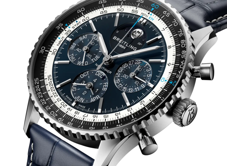 BREITLING ナビタイマー B19 クロノグラフ 43 パーペチュアルカレンダー ブルー文字盤 LB19211A1C1P1