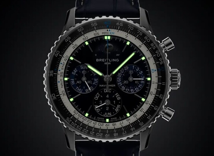 BREITLING ナビタイマー B19 クロノグラフ 43 パーペチュアルカレンダー ブルー文字盤 LB19211A1C1P1