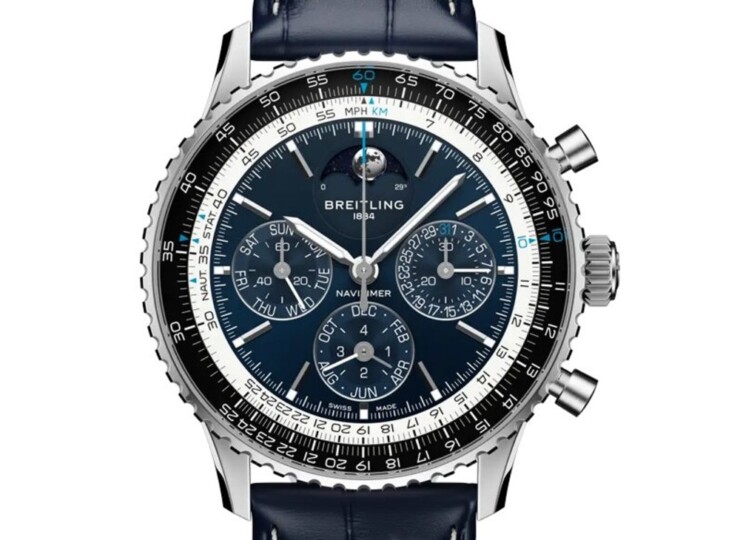 BREITLING ナビタイマー B19 クロノグラフ 43 パーペチュアルカレンダー ブルー文字盤 LB19211A1C1P1