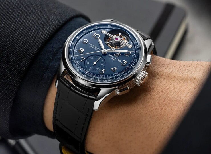 BREITLING プレミエ B21 クロノグラフ トゥールビヨン 42 ウィリー・ブライトリング ブルー文字盤 LB2120171C1P1