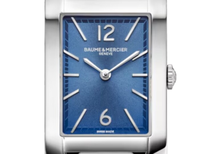 BAUME & MERCIER ハンプトン 10476 Sサイズ ブルー文字盤 M0A10476