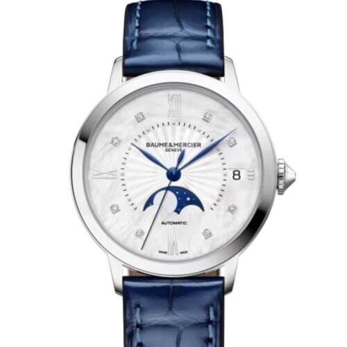 クラシマ 10633 34mm ホワイト マザー・オブ・パール文字盤