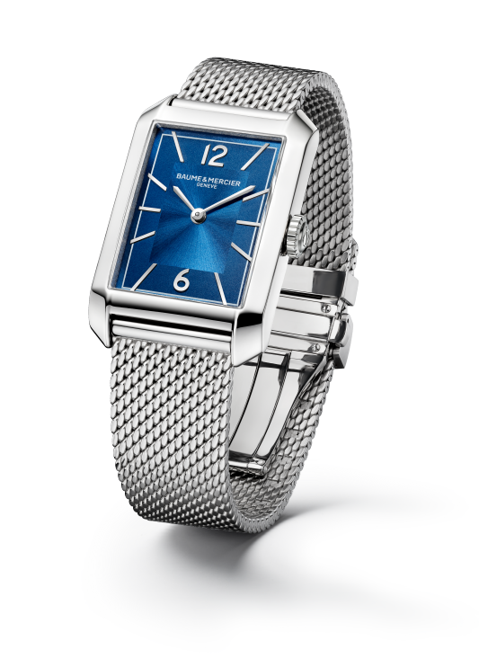 BAUME & MERCIER ハンプトン 10671 Mサイズ ブルー文字盤 M0A10671