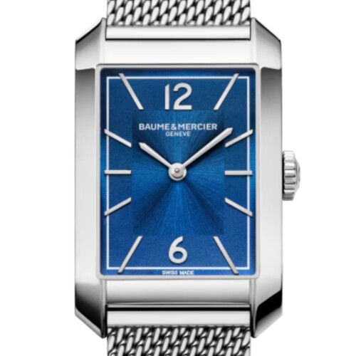 BAUME & MERCIER ハンプトン 10671 Mサイズ ブルー文字盤 M0A10671