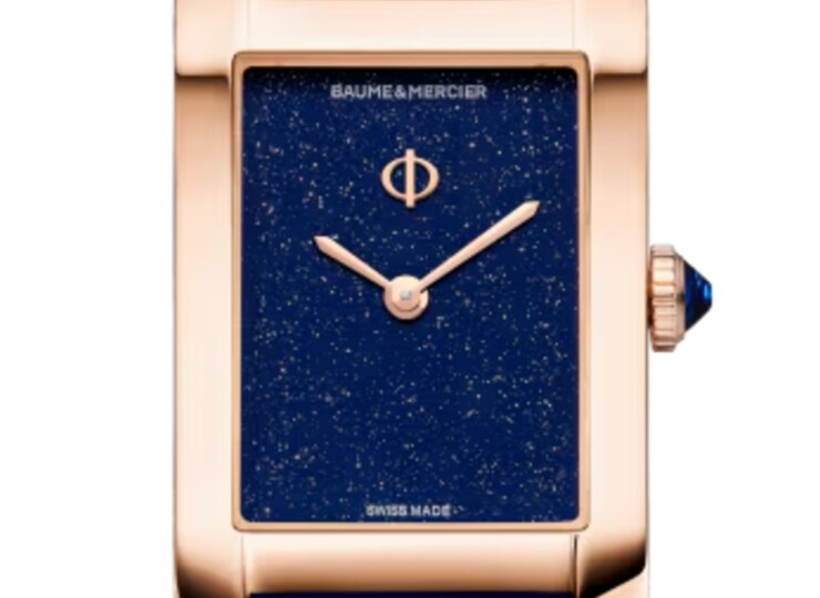BAUME & MERCIER ハンプトン 10674 Sサイズ ブルー文字盤 M0A10674