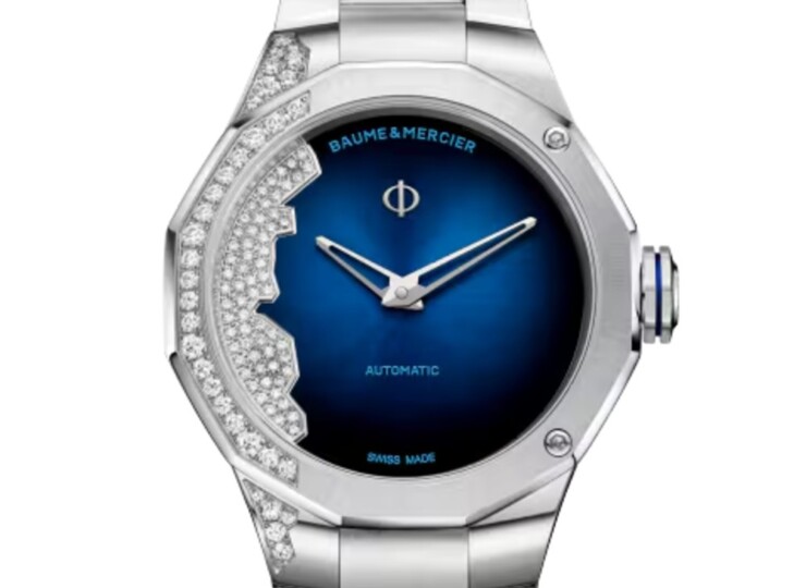 BAUME & MERCIER リビエラ 10677 33mm ブルー文字盤 M0A10677