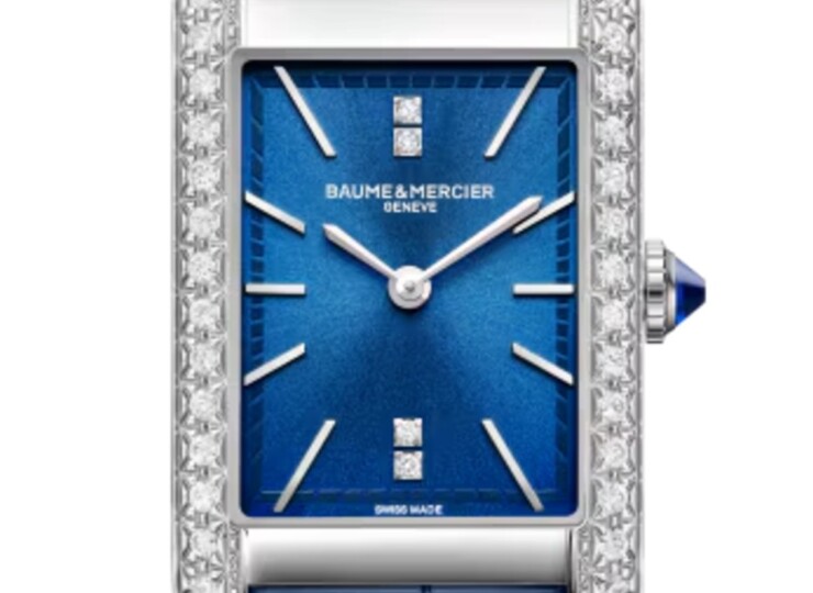 BAUME & MERCIER ハンプトン 10709 Sサイズ ブルー文字盤 M0A10709
