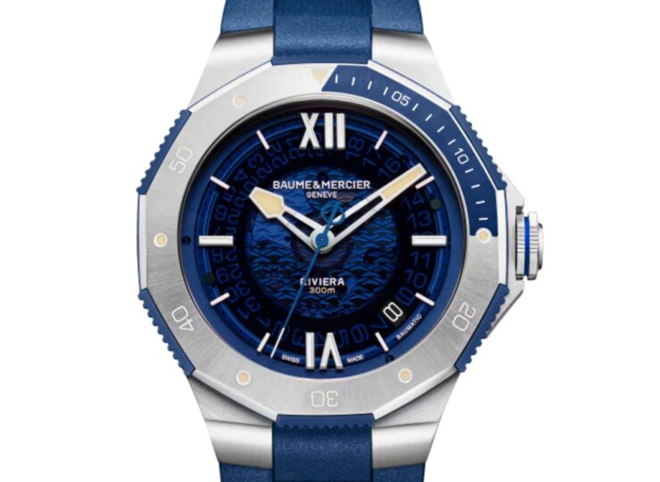 BAUME & MERCIER リビエラ 10716 42mm ブルー文字盤 M0A10716