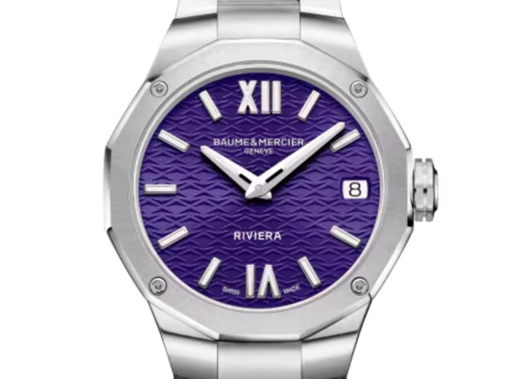 BAUME & MERCIER リビエラ 10728 33mm パープル文字盤 M0A10728
