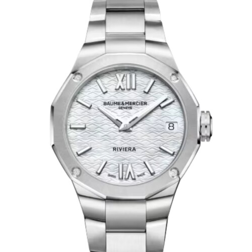 リビエラ 10729 33mm ホワイト マザー・オブ・パール文字盤