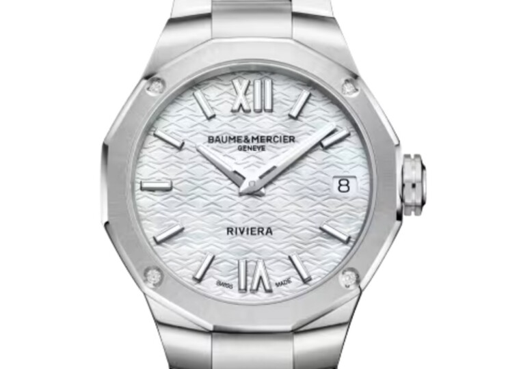 BAUME & MERCIER リビエラ 10729 33mm ホワイト マザー・オブ・パール文字盤 M0A10729