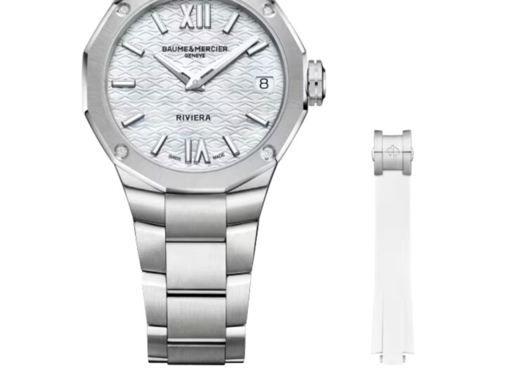 BAUME & MERCIER リビエラ 10745 33mm ホワイト マザー・オブ・パール文字盤 M0A10745