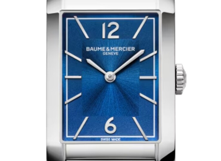 BAUME & MERCIER ハンプトン 10754 Mサイズ ブルー文字盤 M0A10754