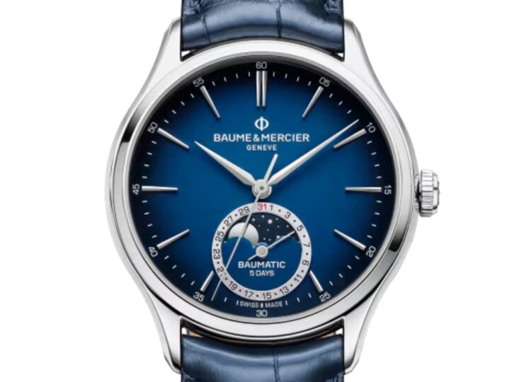 BAUME & MERCIER クリフトン 10756 39mm ブルー文字盤 M0A10756