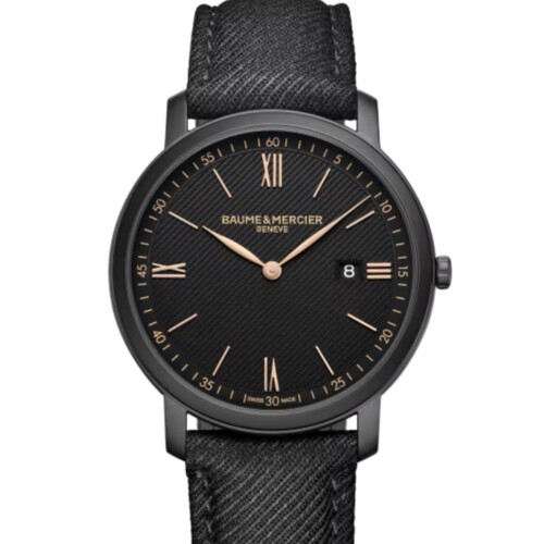 クラシマ 10762 39mm ブラック文字盤