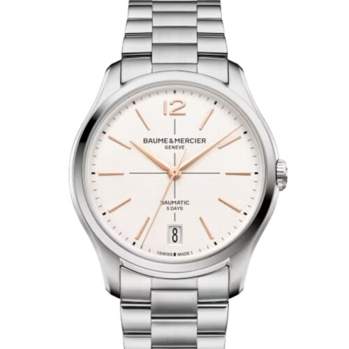 クリフトン 10793 39mm シルバー文字盤