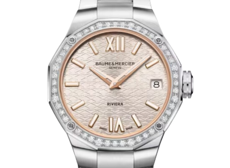 BAUME & MERCIER リビエラ 10796 33mm ウォームシルバー文字盤 M0A10796