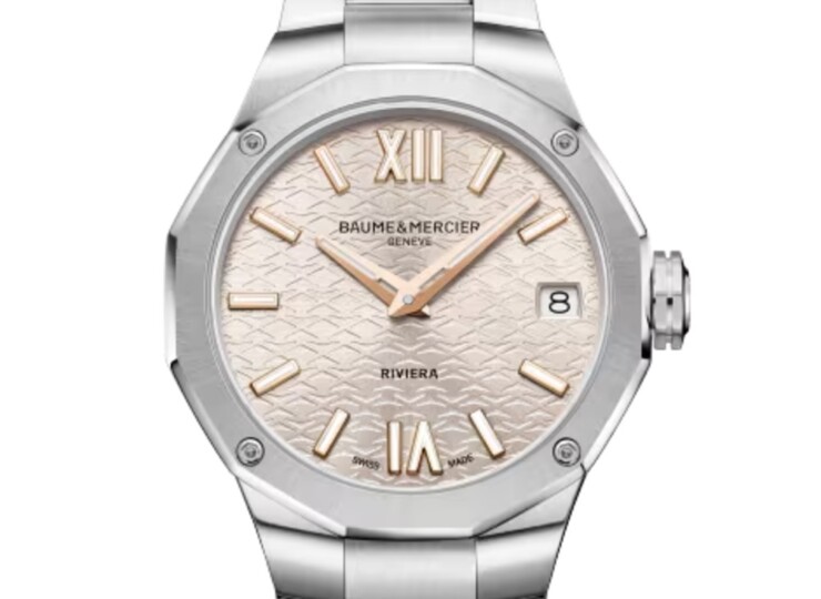 BAUME & MERCIER リビエラ 10810 33mm ウォームシルバー文字盤 M0A10810