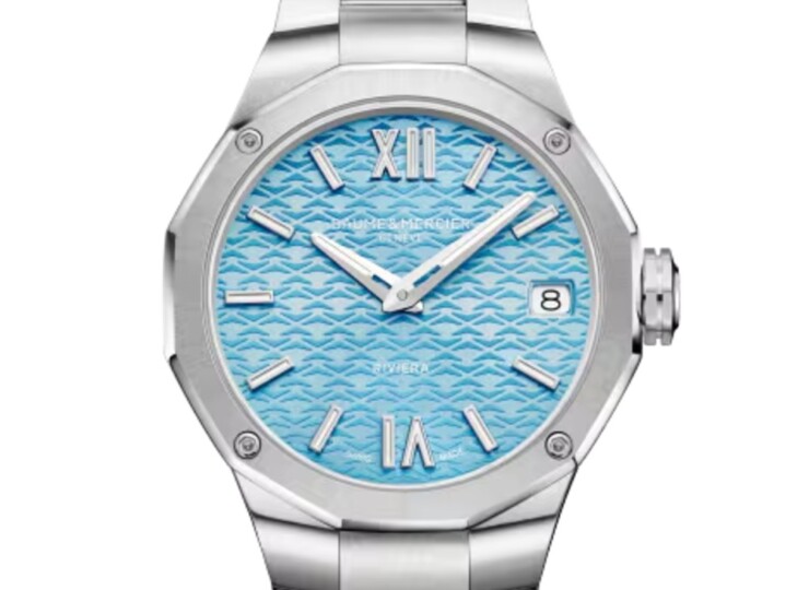 BAUME & MERCIER リビエラ 10811 33mm ブルー文字盤 M0A10811