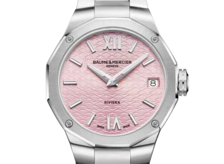 BAUME & MERCIER リビエラ 10812 33mm ピンク文字盤 M0A10812