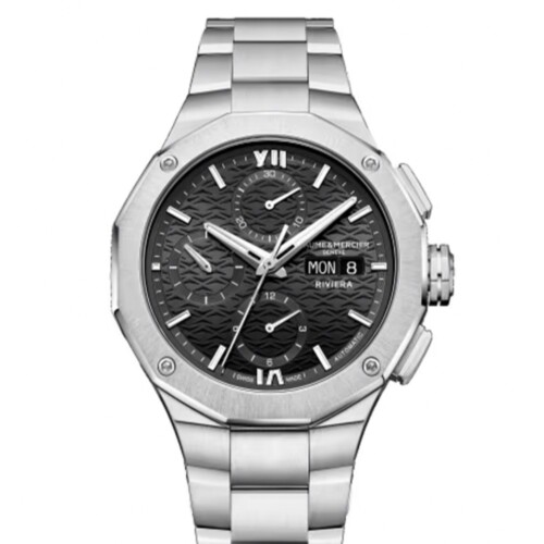Baume & Mercier リビエラ 10825 41mm ブラック文字盤 M0A10825